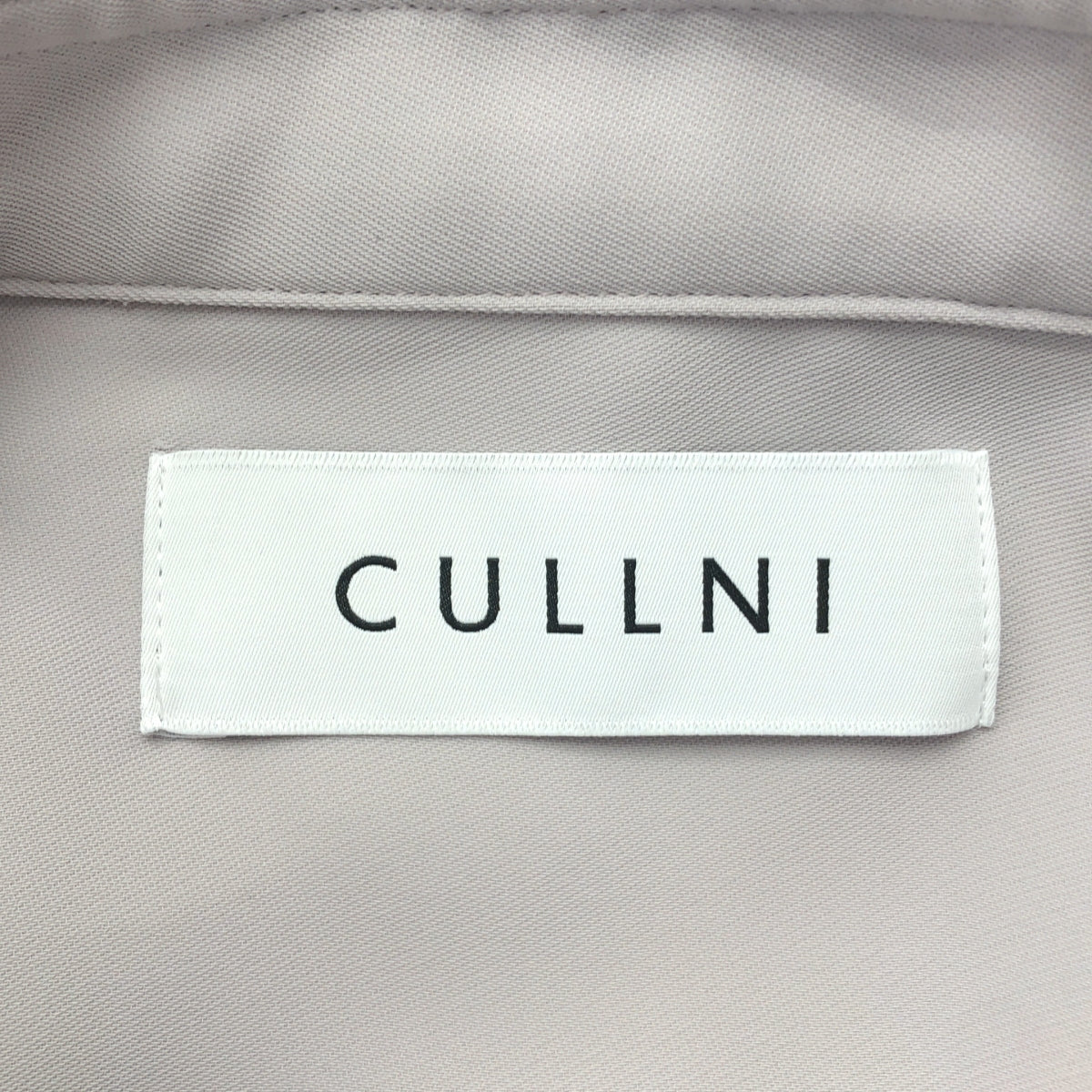 CULLNI | 2024SS | 雙緞下巴扣襯衫 | 尺寸 2 | 淺灰色 | 男款