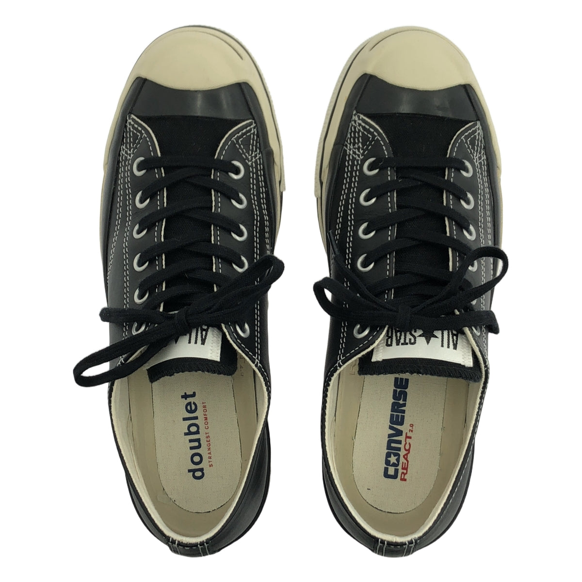 CONVERSE / 컨버스 | × doublet 더블릿 JACK PURCELL ALL STAR 잭 퍼셀 올스타 스니커즈 | 25.5cm | 블랙 | 남성