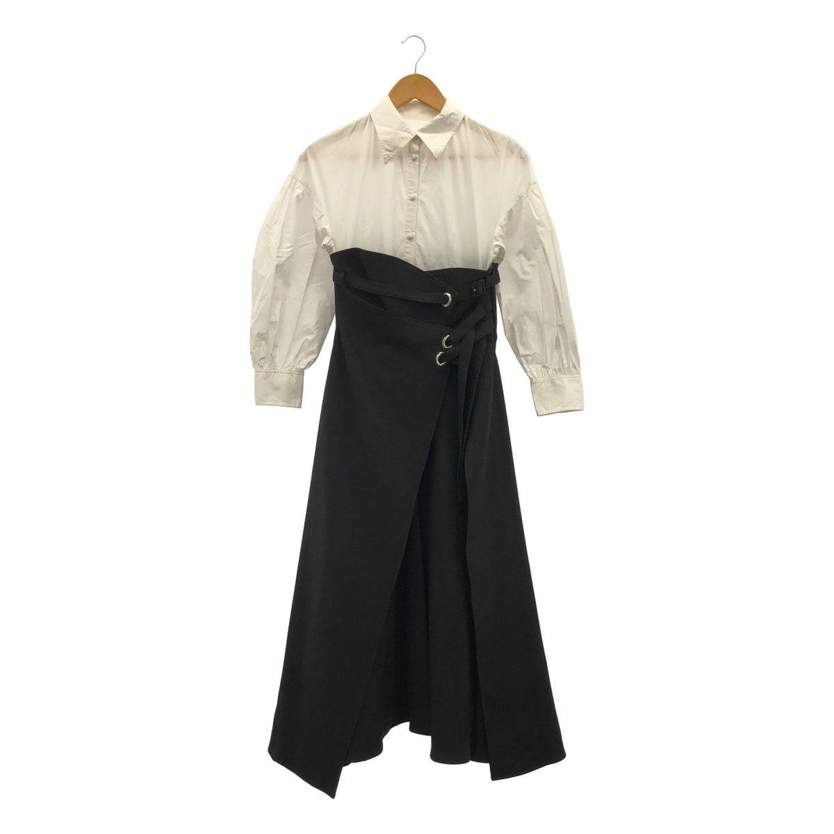 AMERI / 아메리 | MILLEFEUILLE SHIRT DRESS / 밀피유 셔츠 도킹 드레스 원피스 | S |