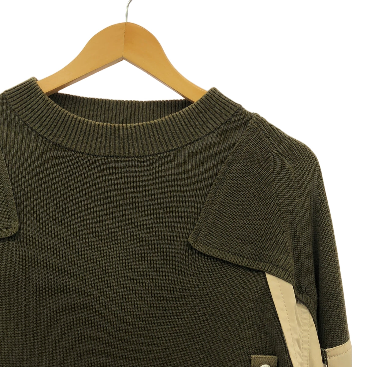 sacai / サカイ | 2022SS | MA-1 ドッキング コットンニット セーター | 3 | メンズ