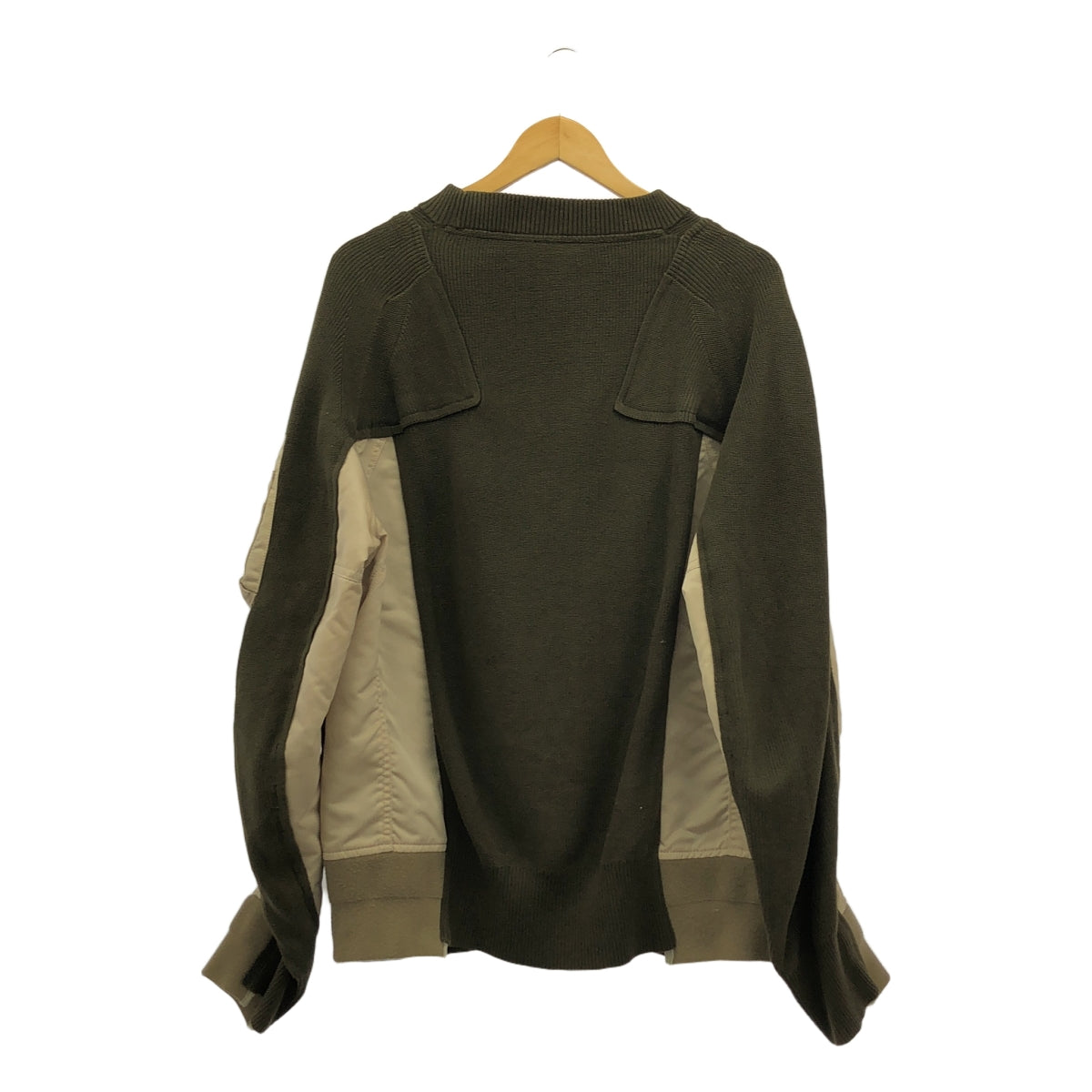 sacai / サカイ | 2022SS | MA-1 ドッキング コットンニット セーター | 3 | メンズ