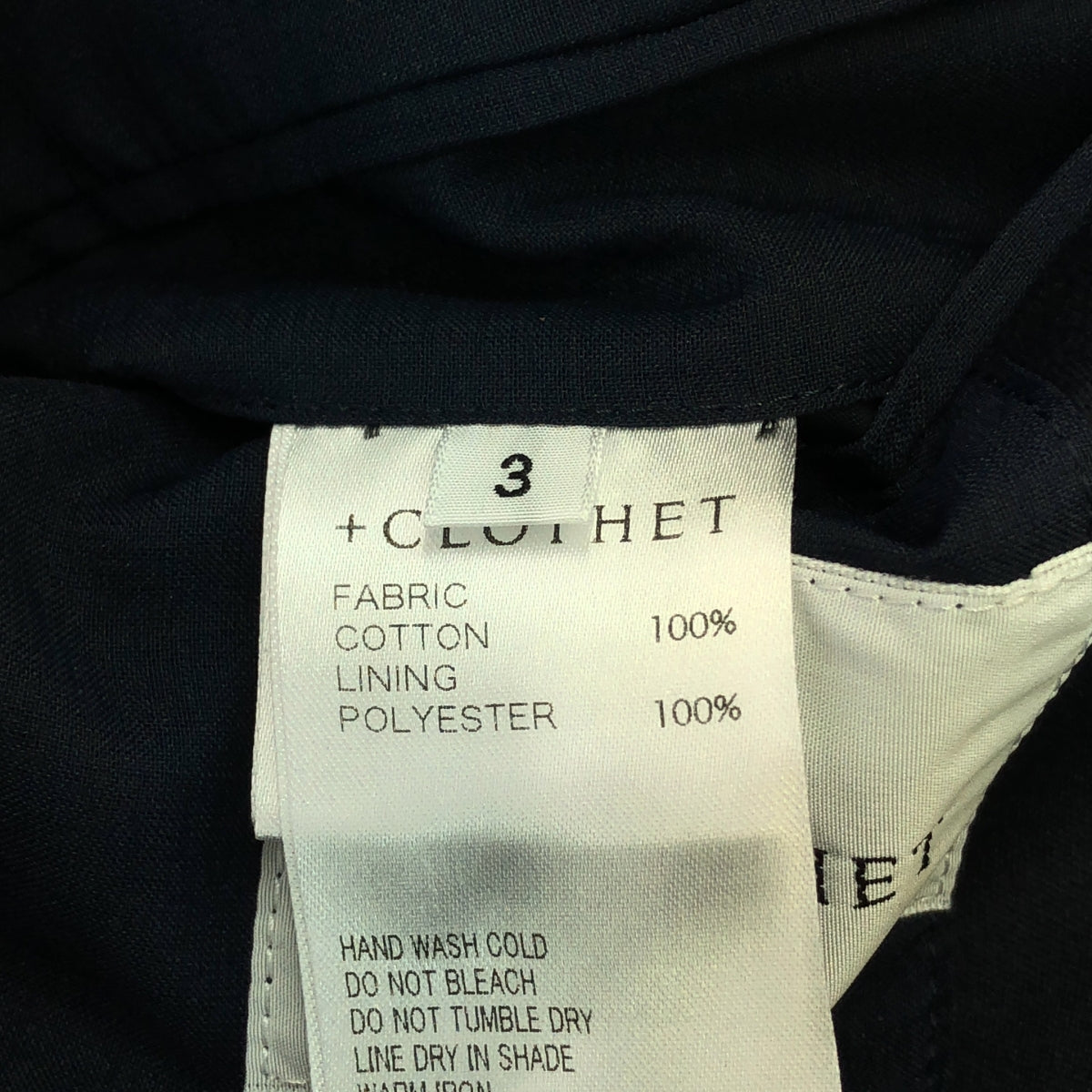 +CLOTHET / Cross Closet | 2B Single Breasted Tailored Jacket | 3 | Navy | Men's