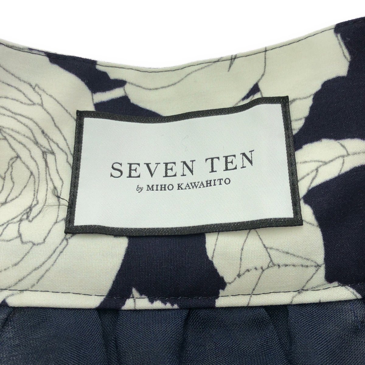 SEVEN TEN by MIHO KAWAHITO / セブンテンバイミホカワヒト | ヴィンテージプリント タック スカート | S | レディース