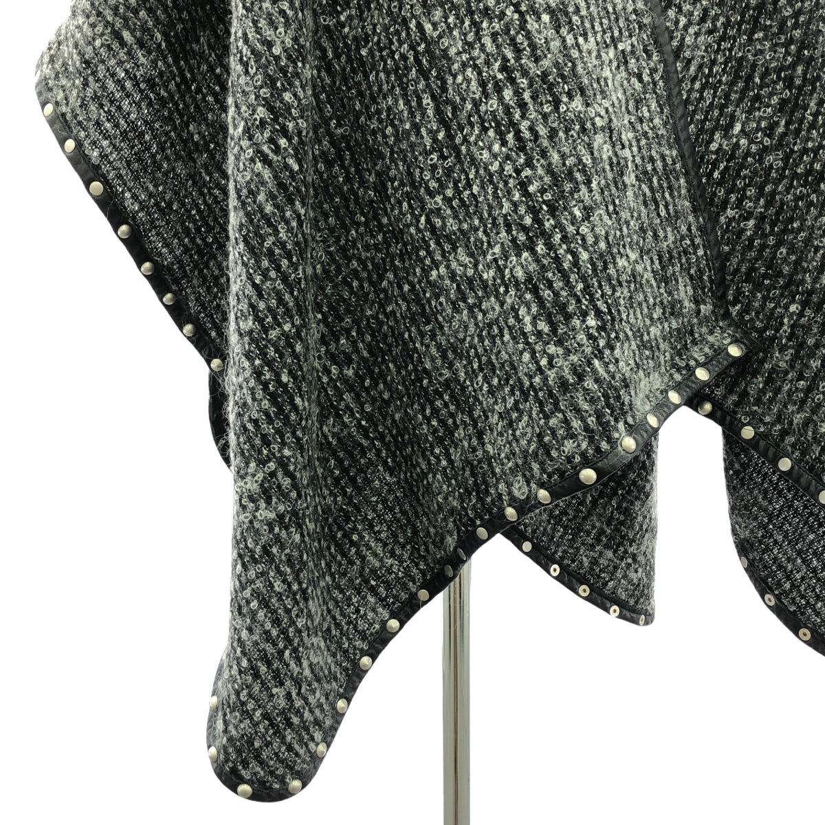 JUNYA WATANABE COMME des GARCONS / Junya Watanabe | Mohair blend leather piping studded shawl |