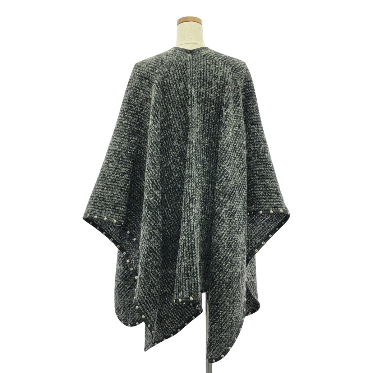 JUNYA WATANABE COMME des GARCONS / Junya Watanabe | Mohair blend leather piping studded shawl |