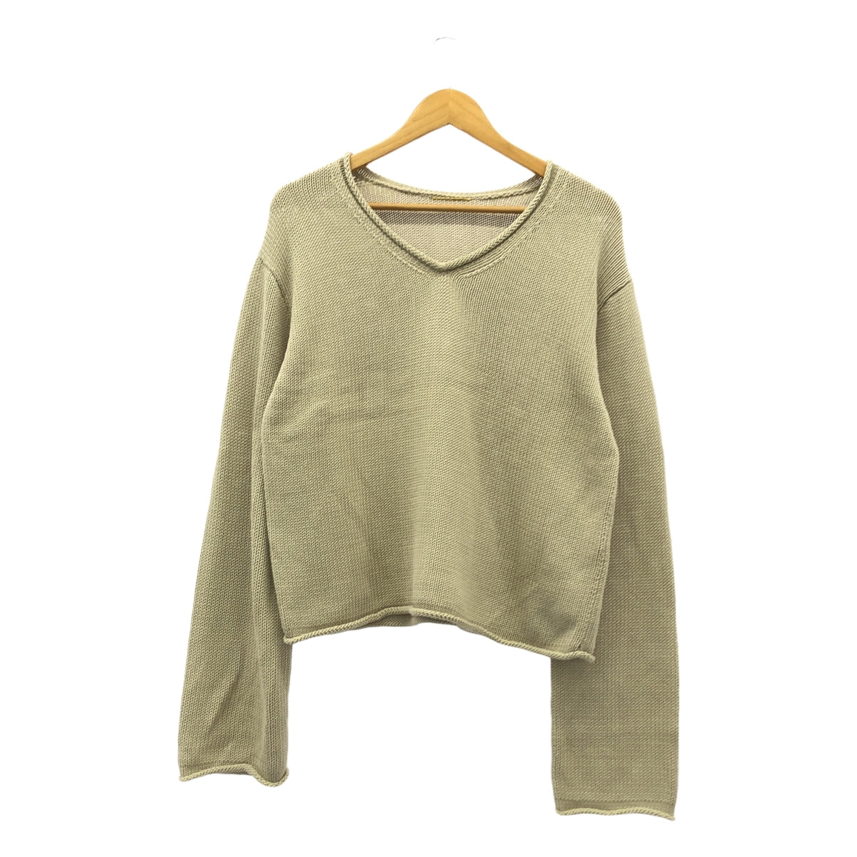 L'Appartement / 아파르트몬 | 2024SS | Cotton 3G Vneck Knit V 넥 니트 | 베이지 | 여성