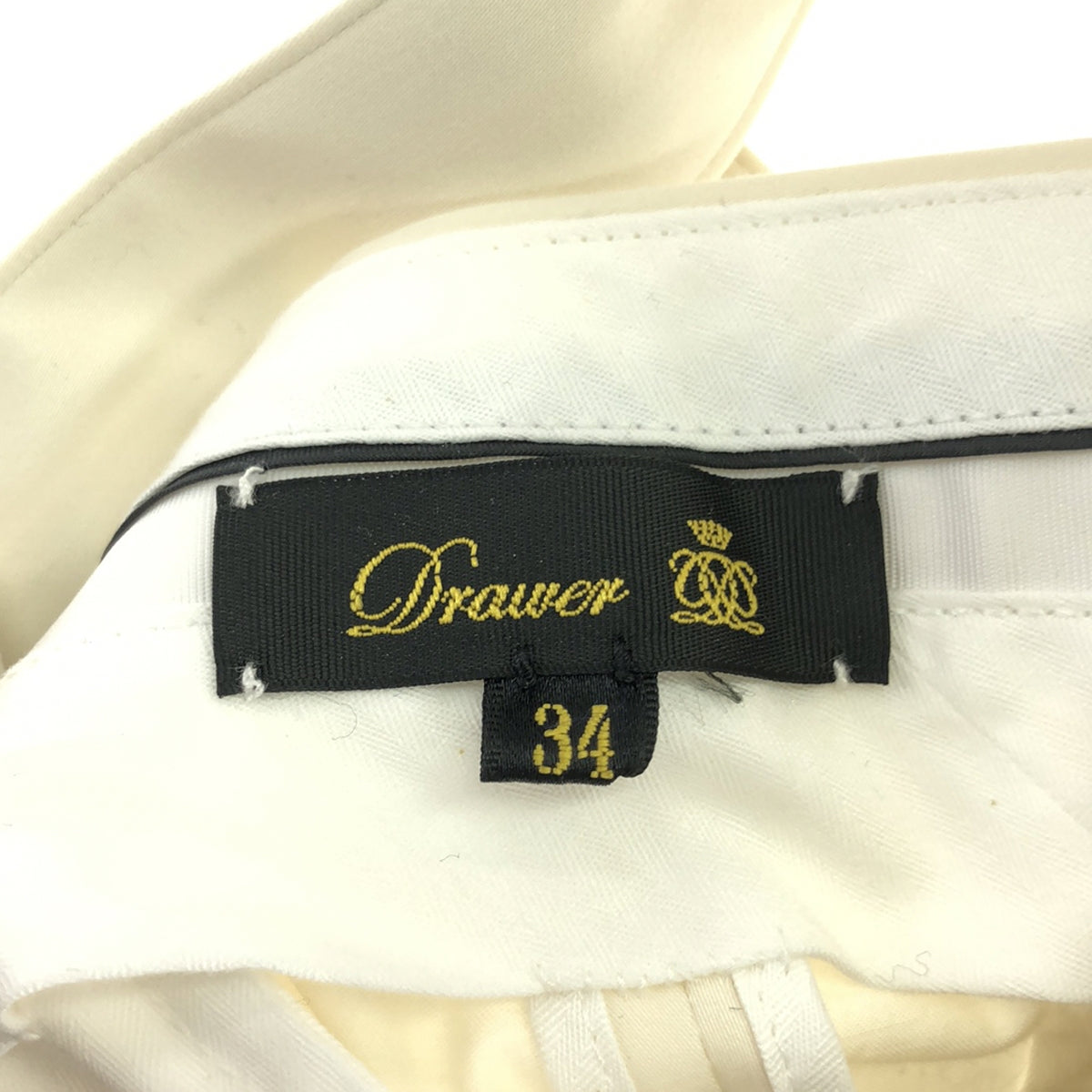 【미품】 Drawer / 드로워 | 멜빵 와이드 팬츠 | 34 | 화이트 | 여성