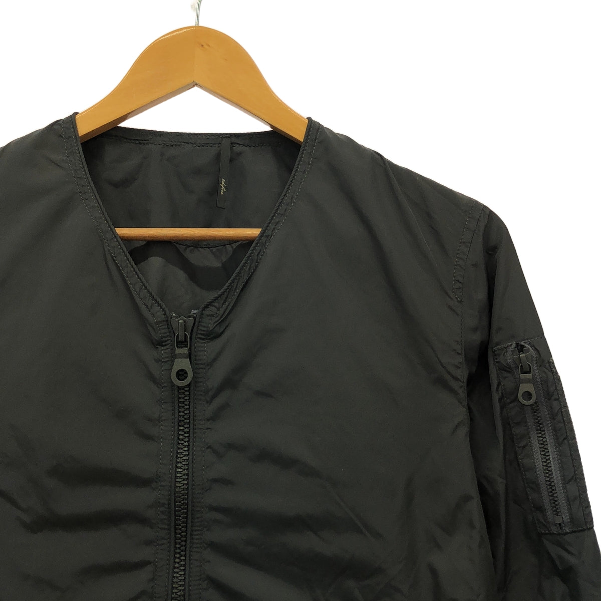 EDIFICE | No-collar nylon flight jacket | 46 | Men's