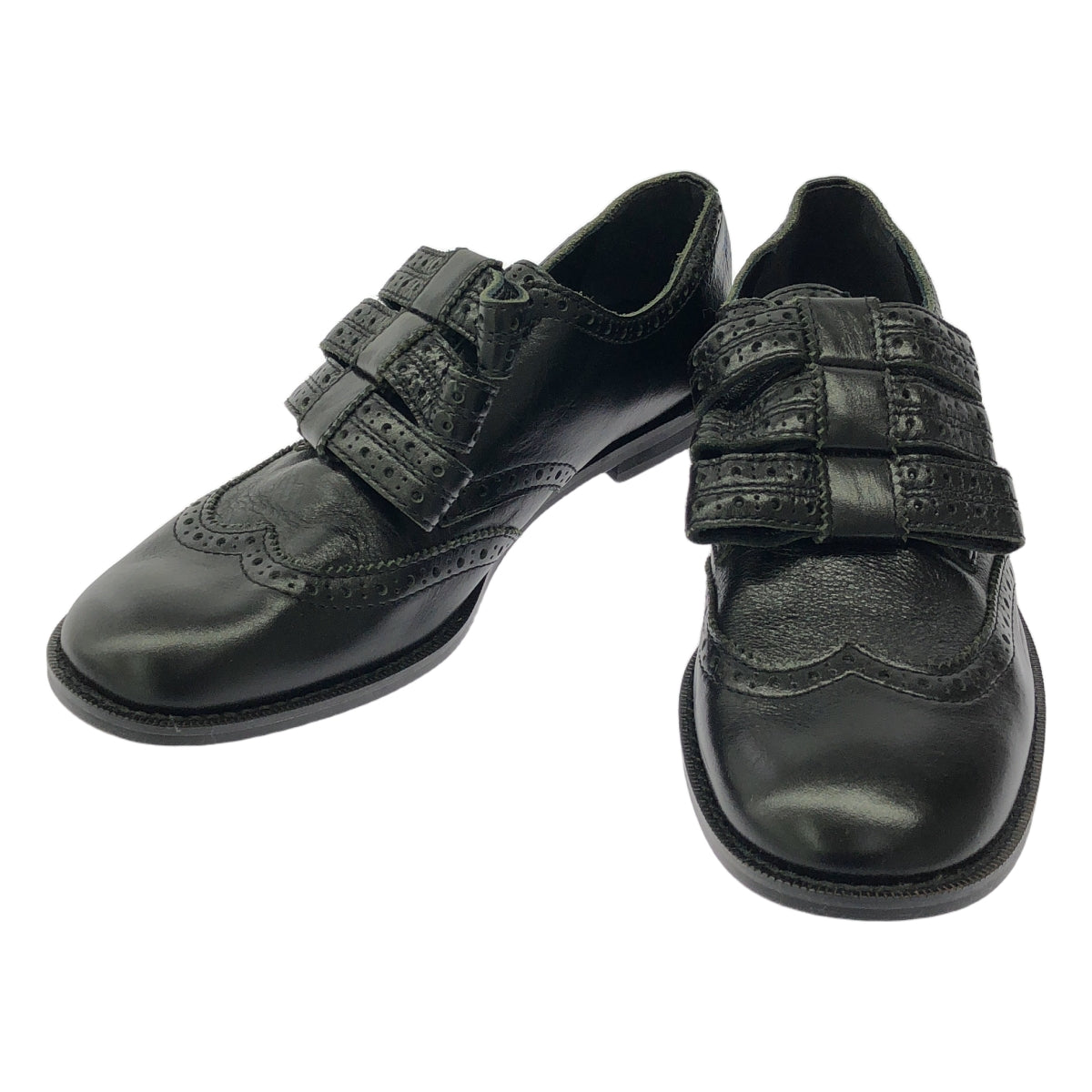 tricot COMME des GARCONS / Tricom De Galson | 가죽 리본 장식 날개 팁 드레스 신발 가죽 신발 | 23.5 |
