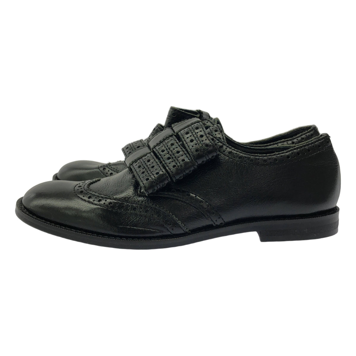tricot COMME des GARCONS / Tricom De Galson | 가죽 리본 장식 날개 팁 드레스 신발 가죽 신발 | 23.5 |