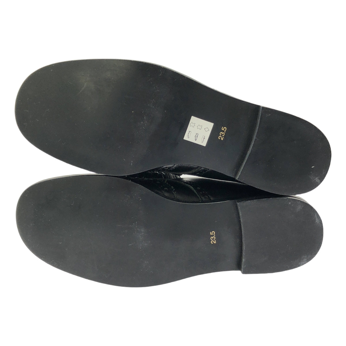tricot COMME des GARCONS / Tricom De Galson | 가죽 리본 장식 날개 팁 드레스 신발 가죽 신발 | 23.5 |