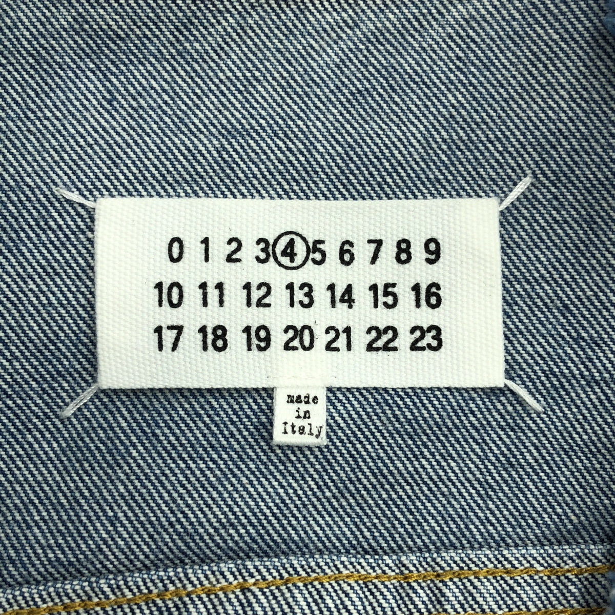 Maison Margiela / メゾンマルジェラ | 2021SS | denim jacket / ブリーチ カットオフ ノーカラー デニムジャケット | 36 | レディース