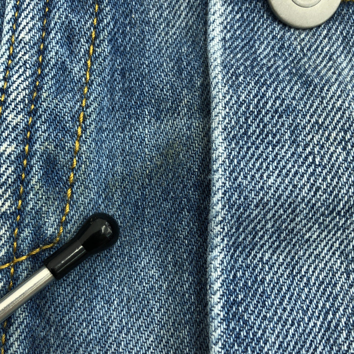 Maison Margiela / メゾンマルジェラ | 2021SS | denim jacket / ブリーチ カットオフ ノーカラー デニムジャケット | 36 | レディース