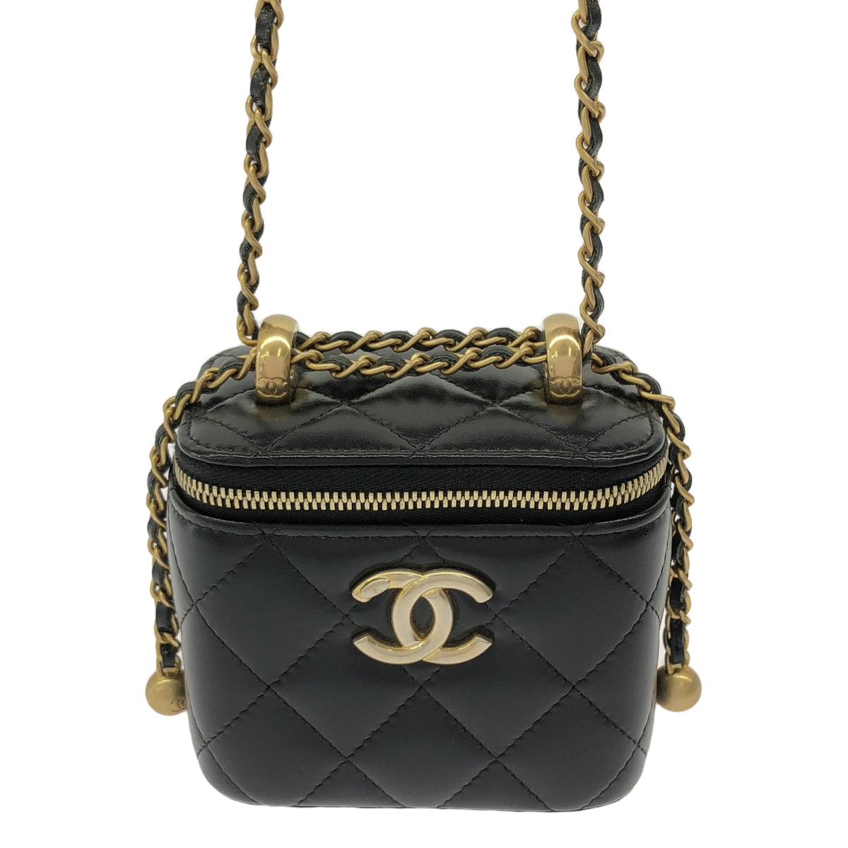 CHANEL / Chanel | AP2292 Coco Mark Matelasse Lambskin Vanity Chain Pouch Shoulder Bag 32 series |
