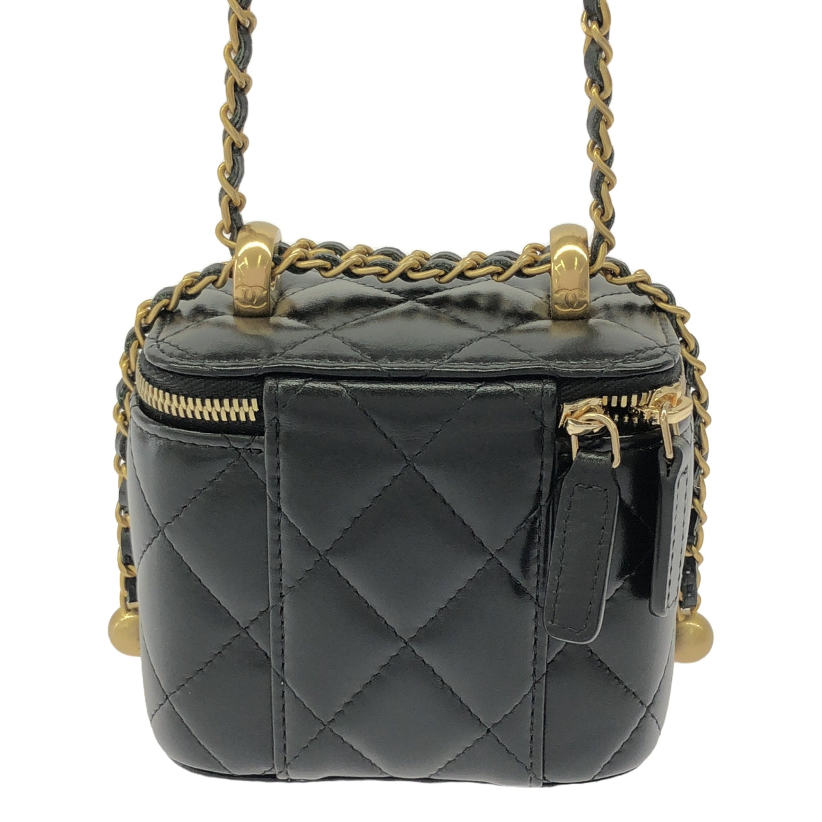 CHANEL / Chanel | AP2292 Coco Mark Matelasse Lambskin Vanity Chain Pouch Shoulder Bag 32 series |