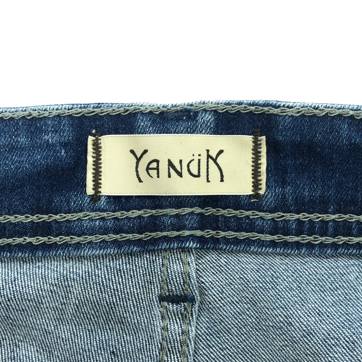 YANUK / ヤヌーク | WideFLARE CVL デニムパンツ | 24 | インディゴ | レディース