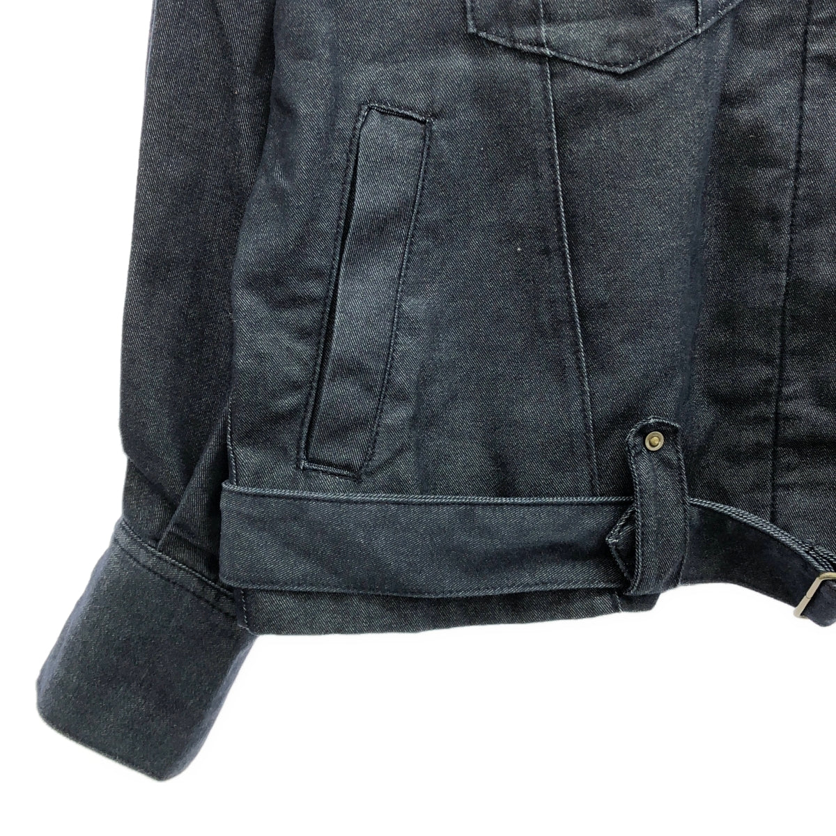 Re:poris / レポリス | 2022SS | バイカー デニム フーデッド ジャケット | インディゴ | レディース