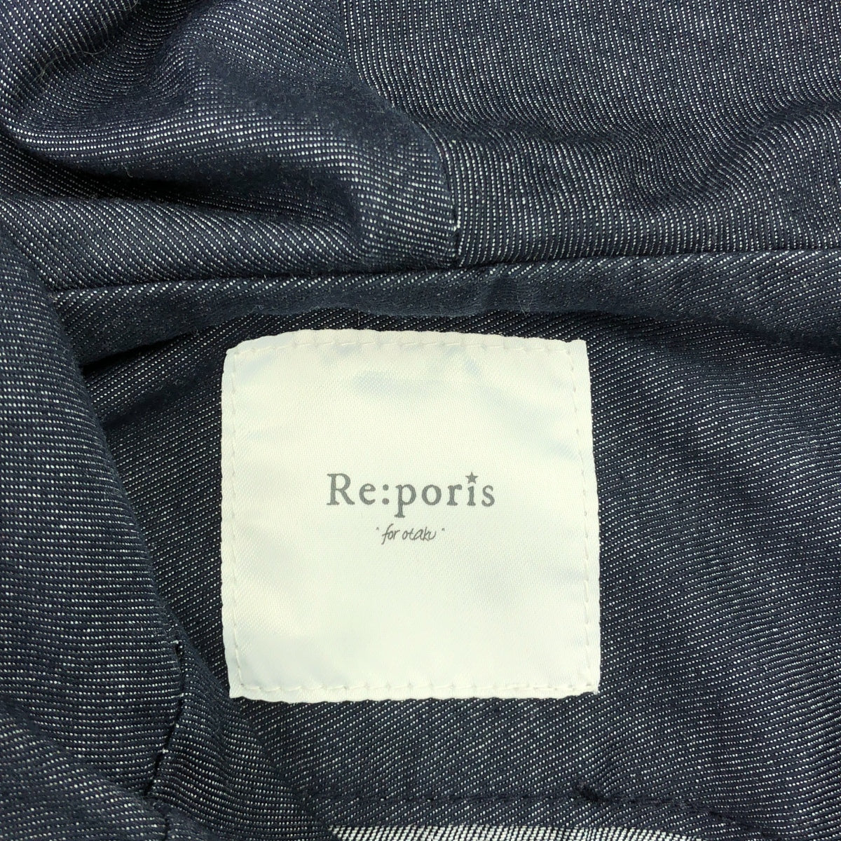 Re:poris / レポリス | 2022SS | バイカー デニム フーデッド ジャケット | インディゴ | レディース