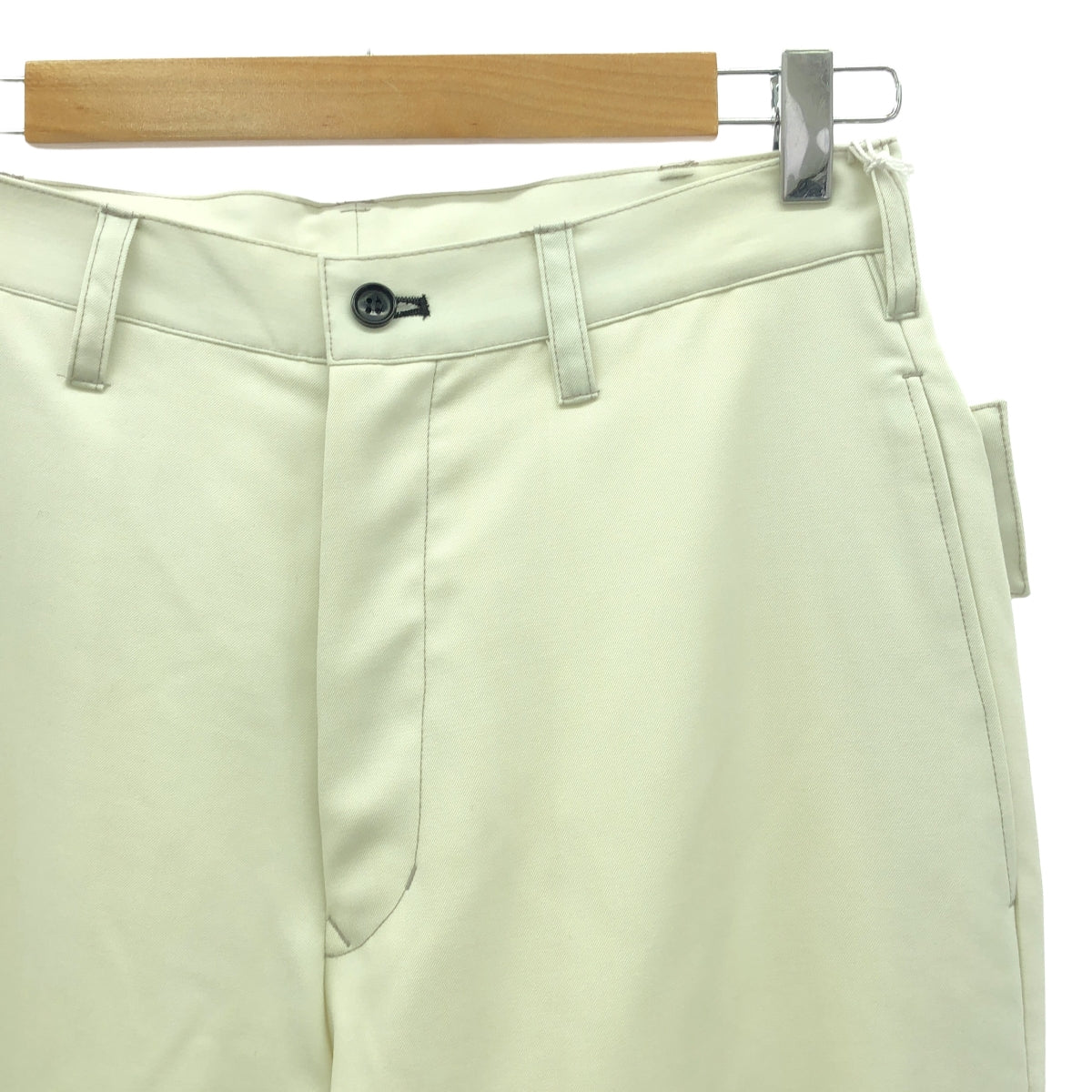 【美品】  sulvam / サルバム | 2024SS | つまみ センタープレス パンツ | S | ホワイト | メンズ