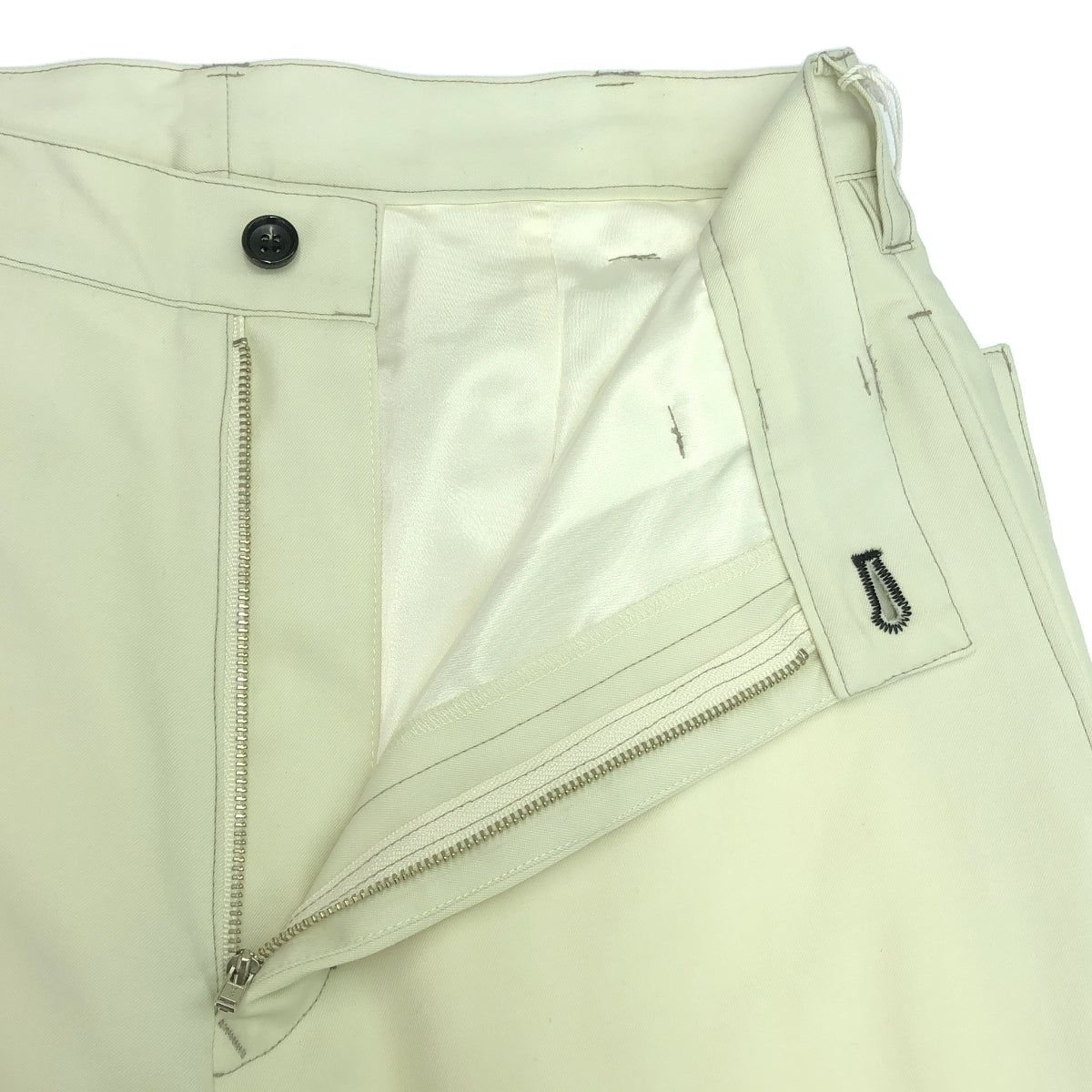 【美品】  sulvam / サルバム | 2024SS | つまみ センタープレス パンツ | S | ホワイト | メンズ