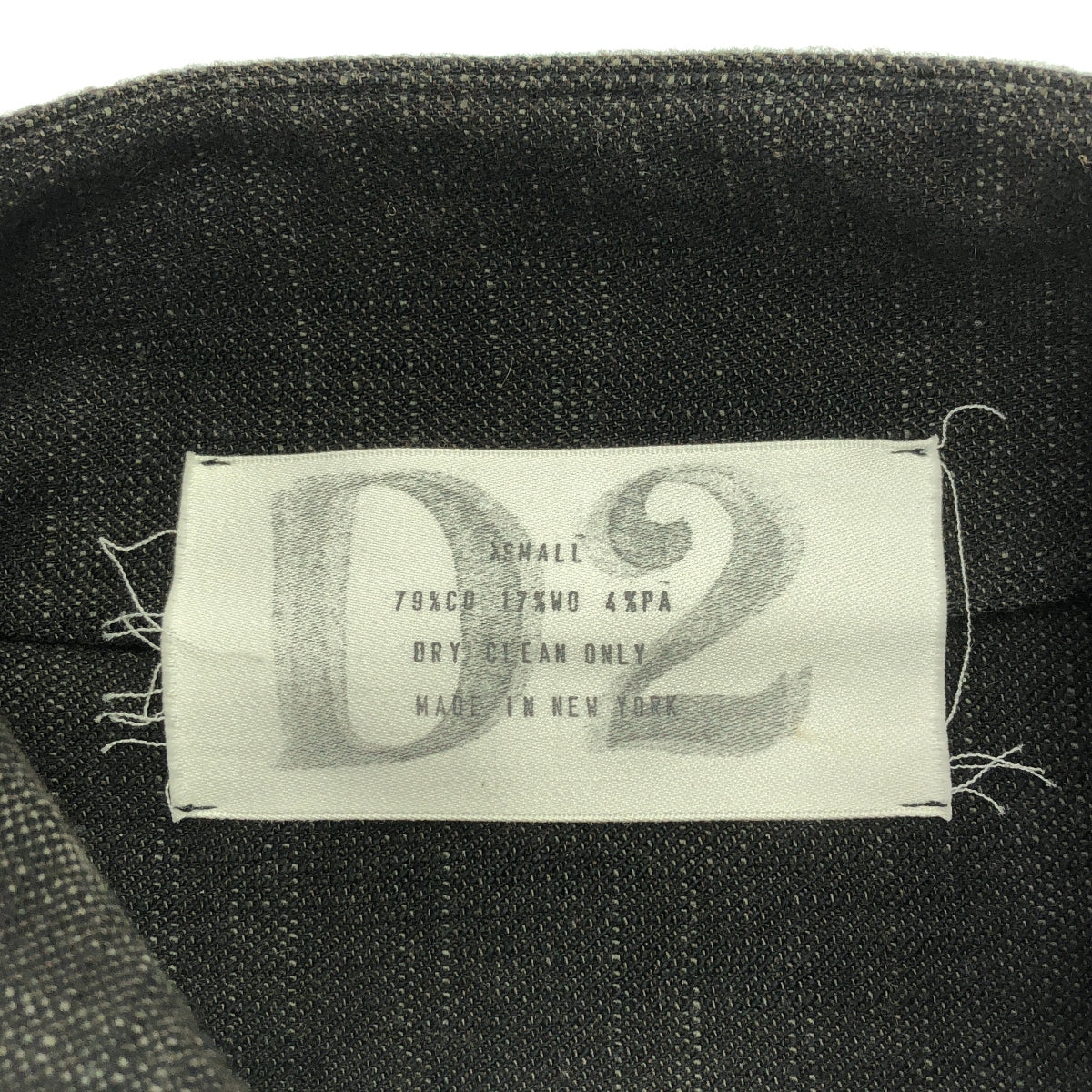 【新品】 DSECOND / ディーセカンド | 2023AW | funnel collar shirts 別注 シャツ | XS | チャコールグレー | メンズ