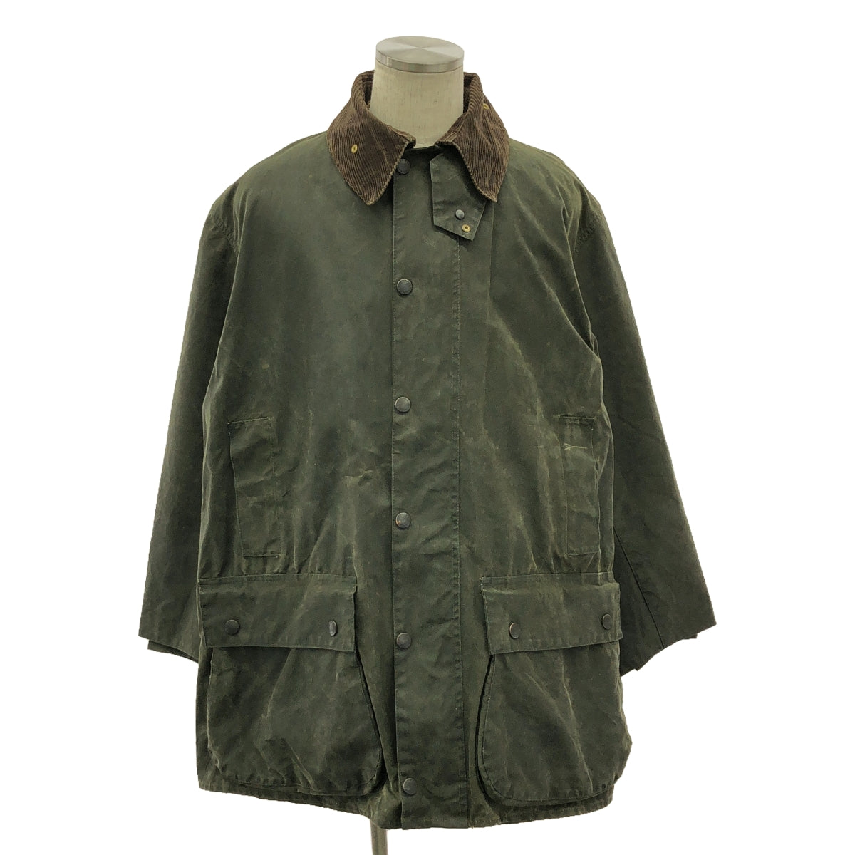 Barbour / バブアー | 90s~ / 1991年製 vintage NORTHUMBRIA / ノーザンブリア オイルドコート | C46 | オリーブ系 | メンズ