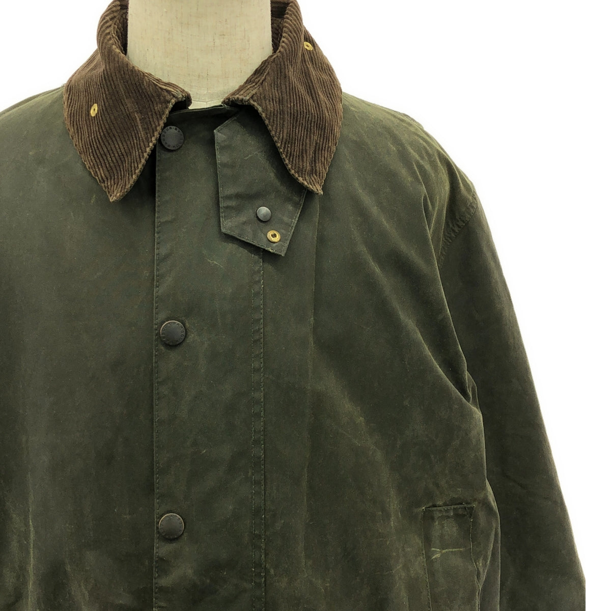 Barbour / バブアー | 90s~ / 1991年製 vintage NORTHUMBRIA / ノーザンブリア オイルドコート | C46 | オリーブ系 | メンズ