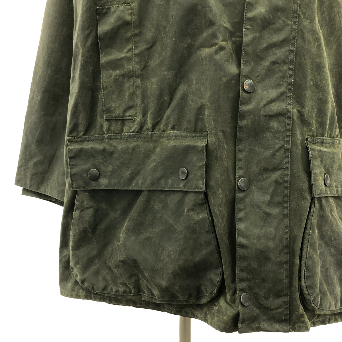 Barbour / バブアー | 90s~ / 1991年製 vintage NORTHUMBRIA / ノーザンブリア オイルドコート | C46 | オリーブ系 | メンズ