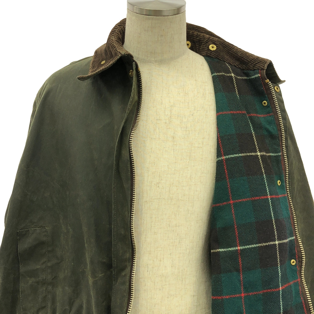Barbour / バブアー | 90s~ / 1991年製 vintage NORTHUMBRIA / ノーザンブリア オイルドコート | C46 | オリーブ系 | メンズ