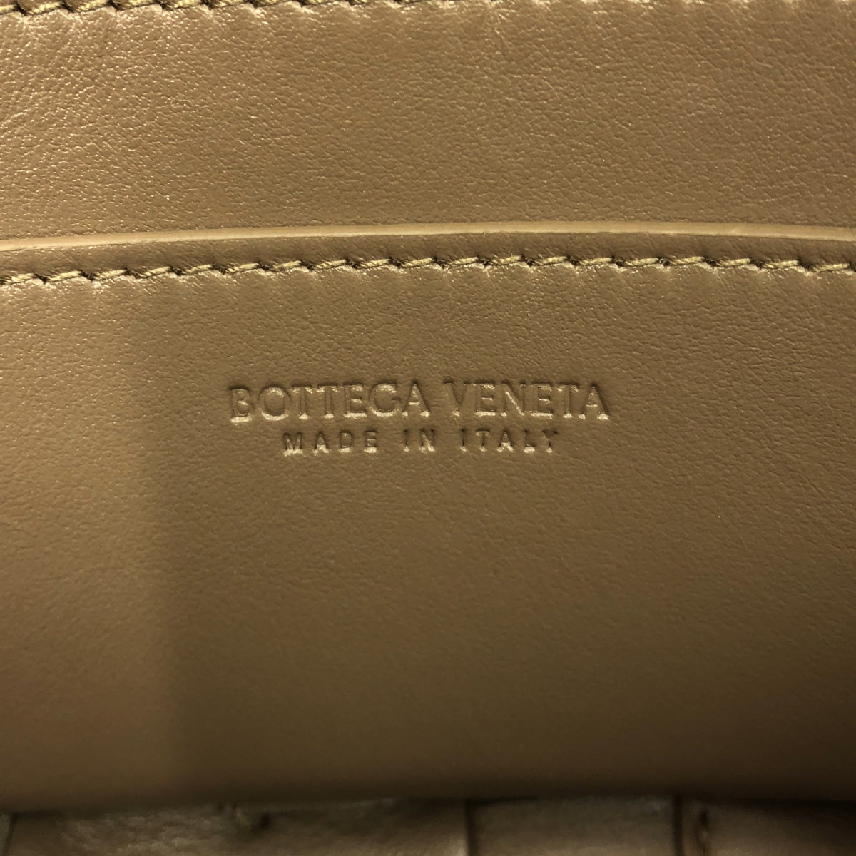 【美品】 BOTTEGA VENETA / ボッテガヴェネタ | マキシイントレチャート カセット レザー ショルダーバッグ | ブラウン | レディース