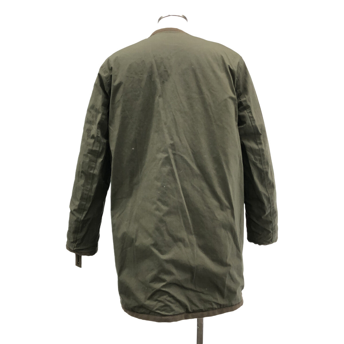 【미품】 sacai / 사카이 | 2020AW | 리버시블 이소재 보어 전환 밀리터리 오버코트 | 2 | 아이보리/카키 | 남성