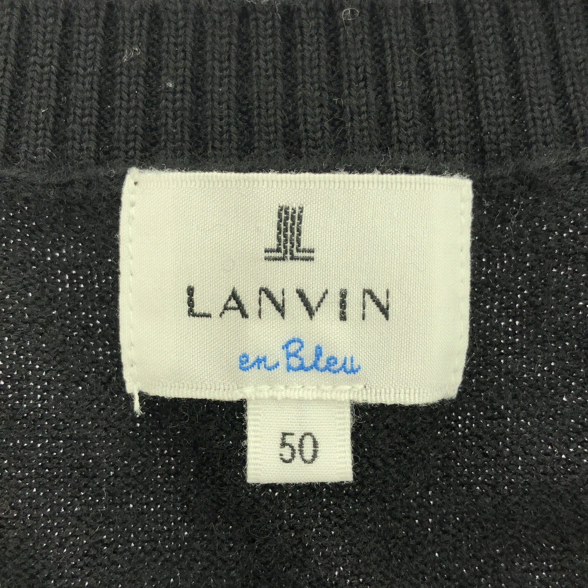 LANVIN/浪凡| en 藍色羊毛針織套頭衫 | 50 | 50男士