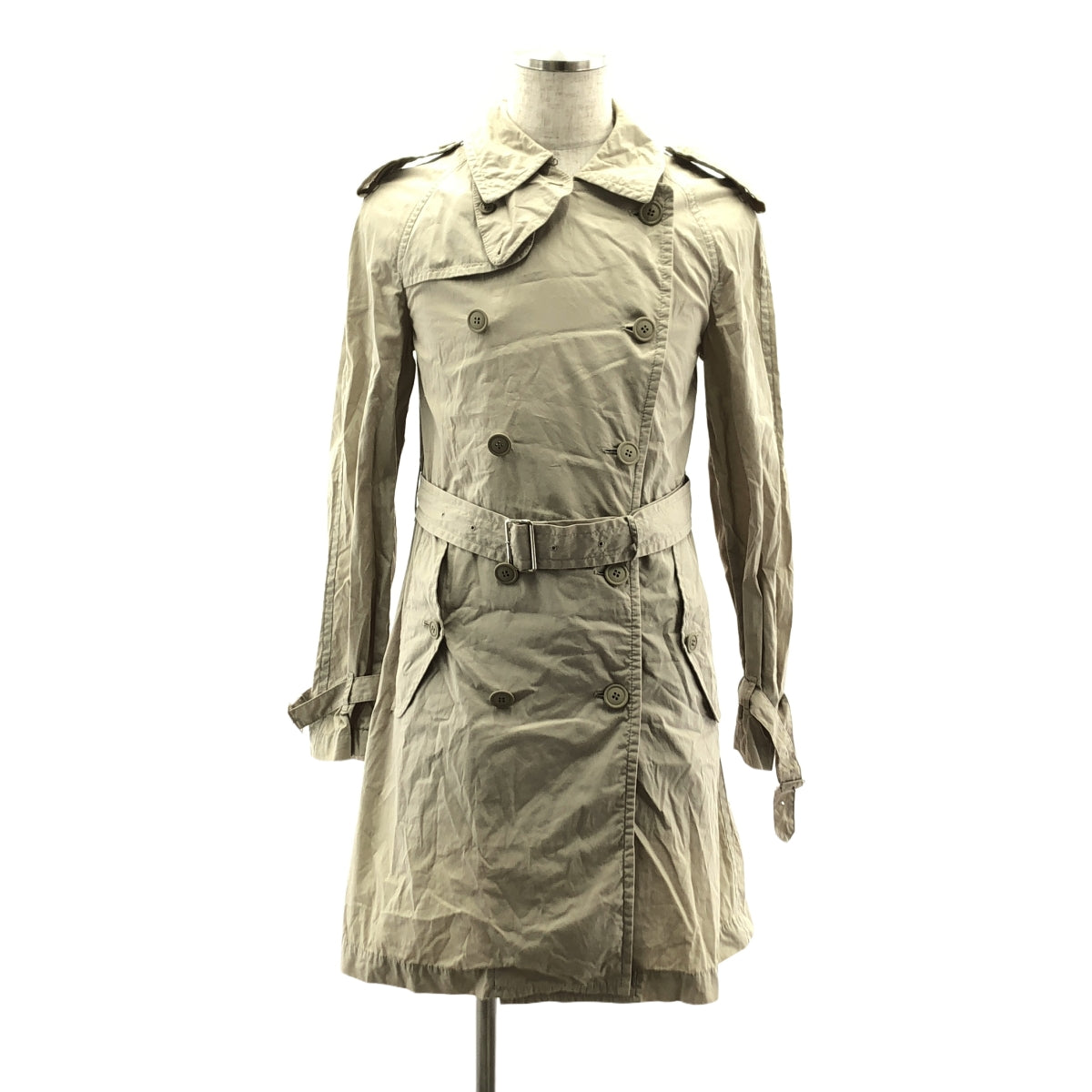 COMME des GARCONS HOMME PLUS | 2008SS | Pre-washed cotton trench coat | S | Men's