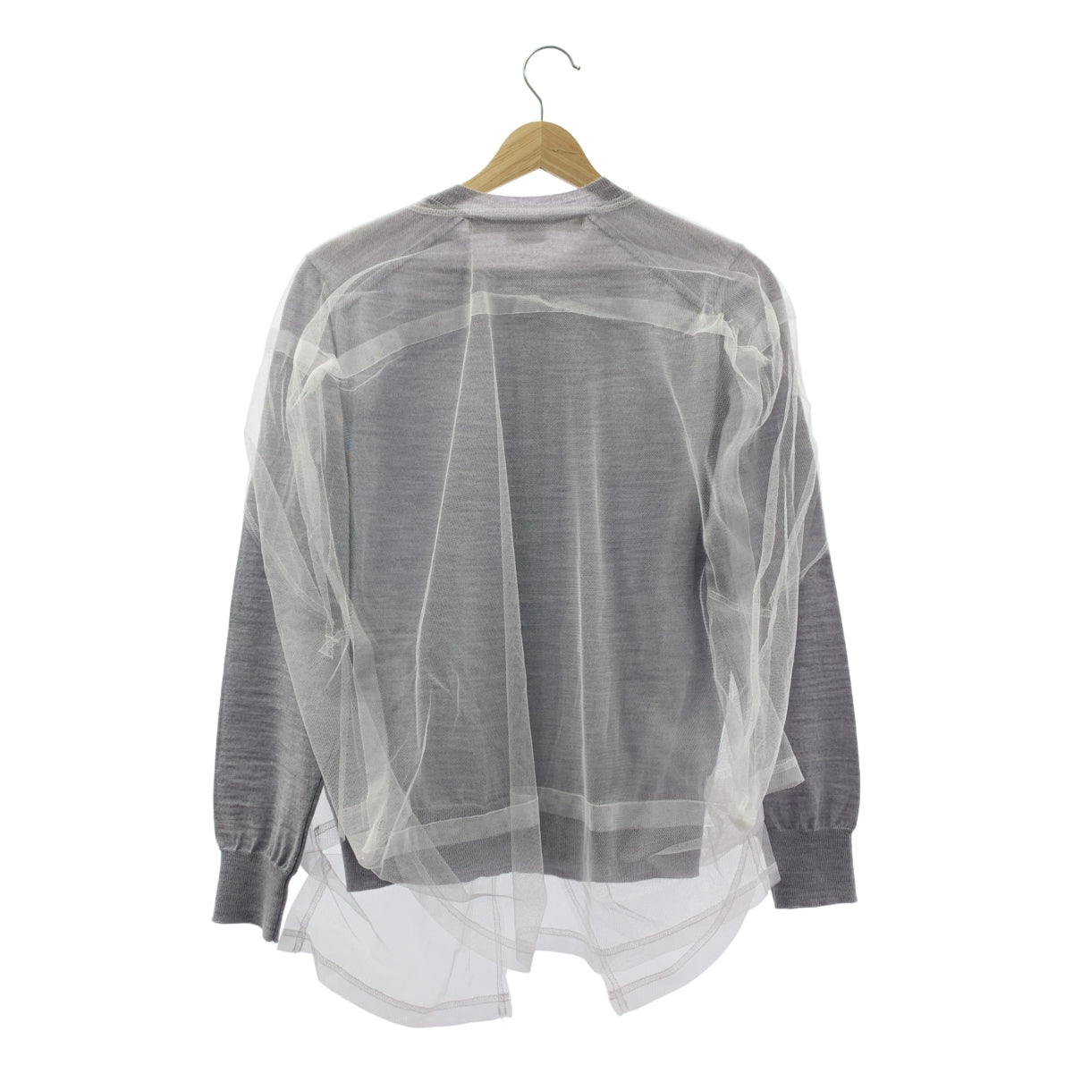 COMME des GARCONS | 2025SS | 薄紗多層圓領開襟衫 | S | 女款