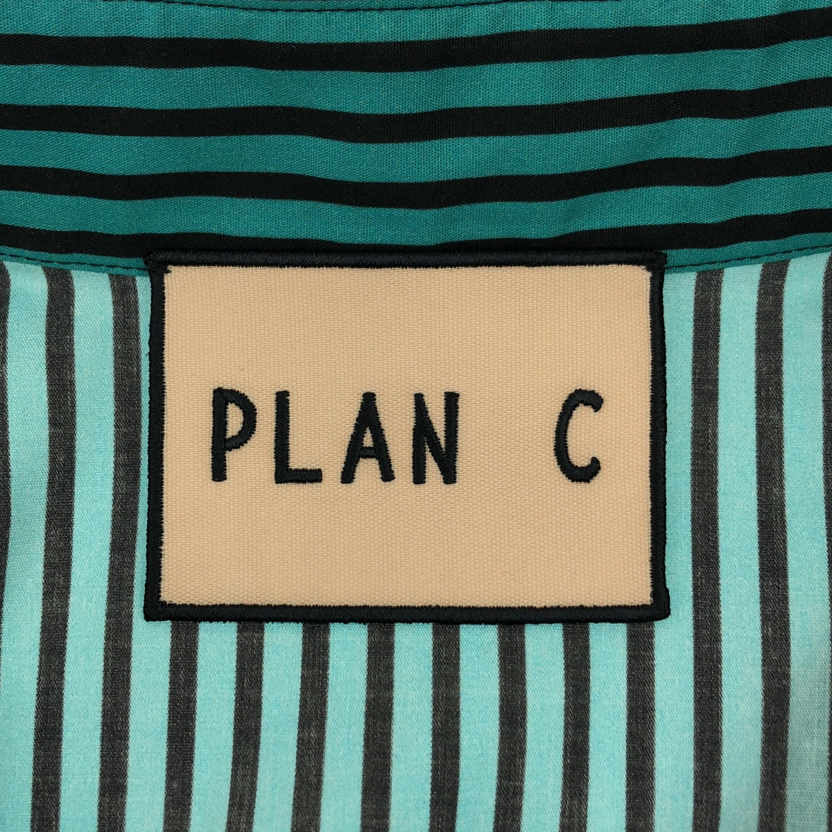Plan C / プランシー | ストライプ 切替 シャツ ワンピース | 36 | レディース