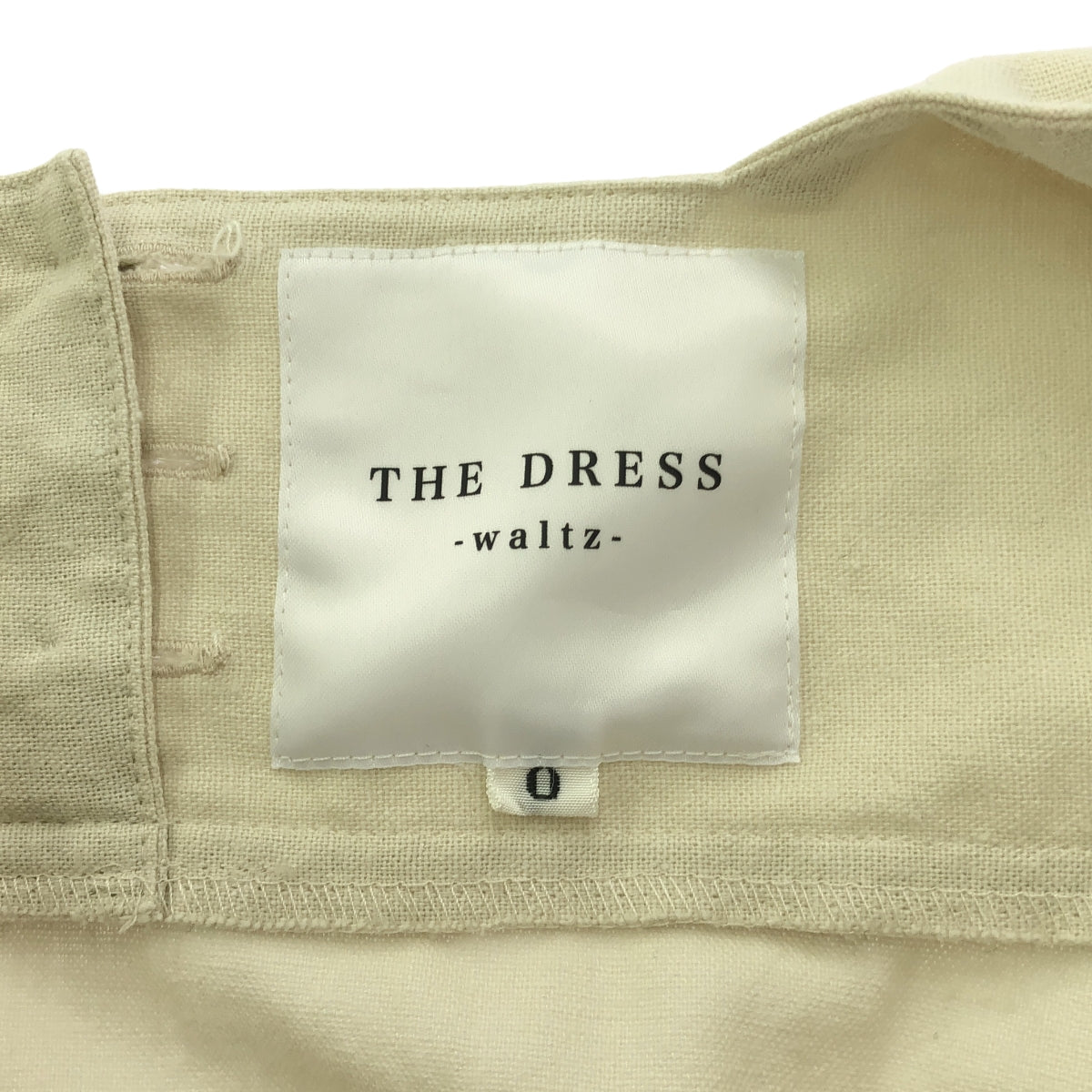 【美品】 foufou / フーフー | THE DRESS WALTZウエストギャザーワンピース | 0 | アイボリー | レディース