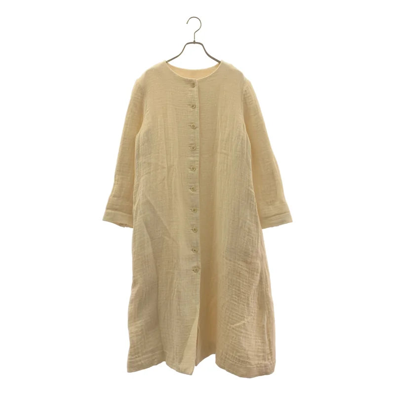 ROBE de PEAU ローブデポー ロングコート ROBE de PEAU/ローブデポー ペインターキャンバスコート エクリュ - EHOO