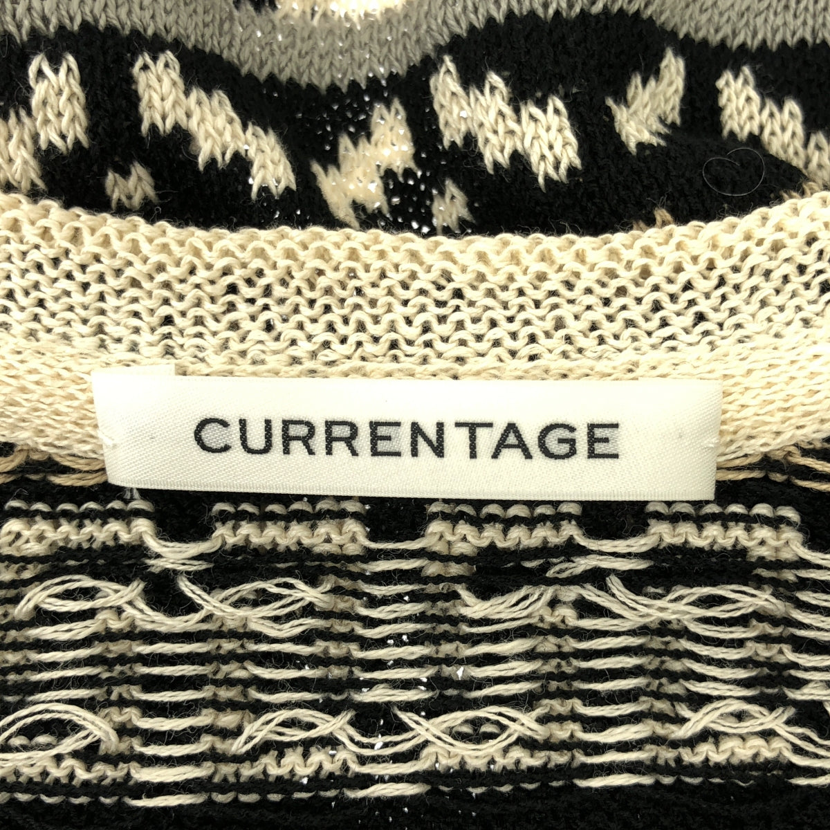 CURRENTAGE / カレンテージ | リネン コットン ピン付 ニット ベスト | F | レディース