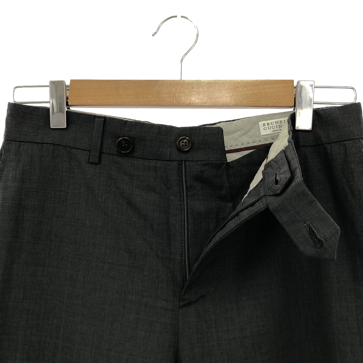 布魯內洛·庫奇內利 |羊毛休閒褲 | 46 |灰色 |男士