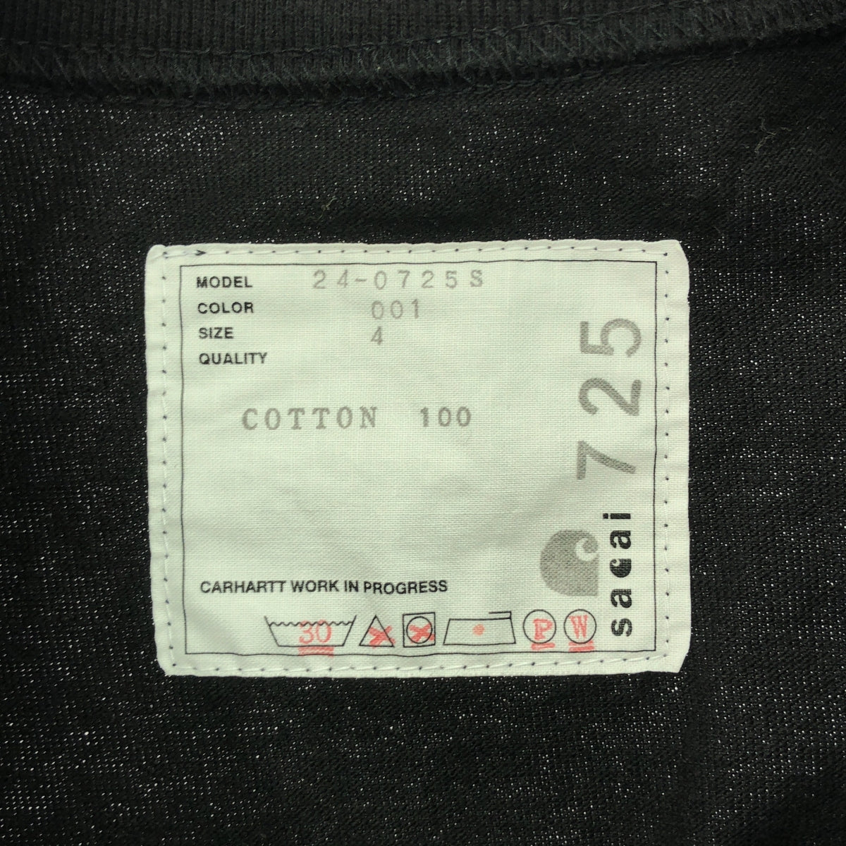 sacai / サカイ | 2024SS | Carhartt WIP T-Shirt カーハート ダックポケット コットン Tシャツ | 4 | メンズ