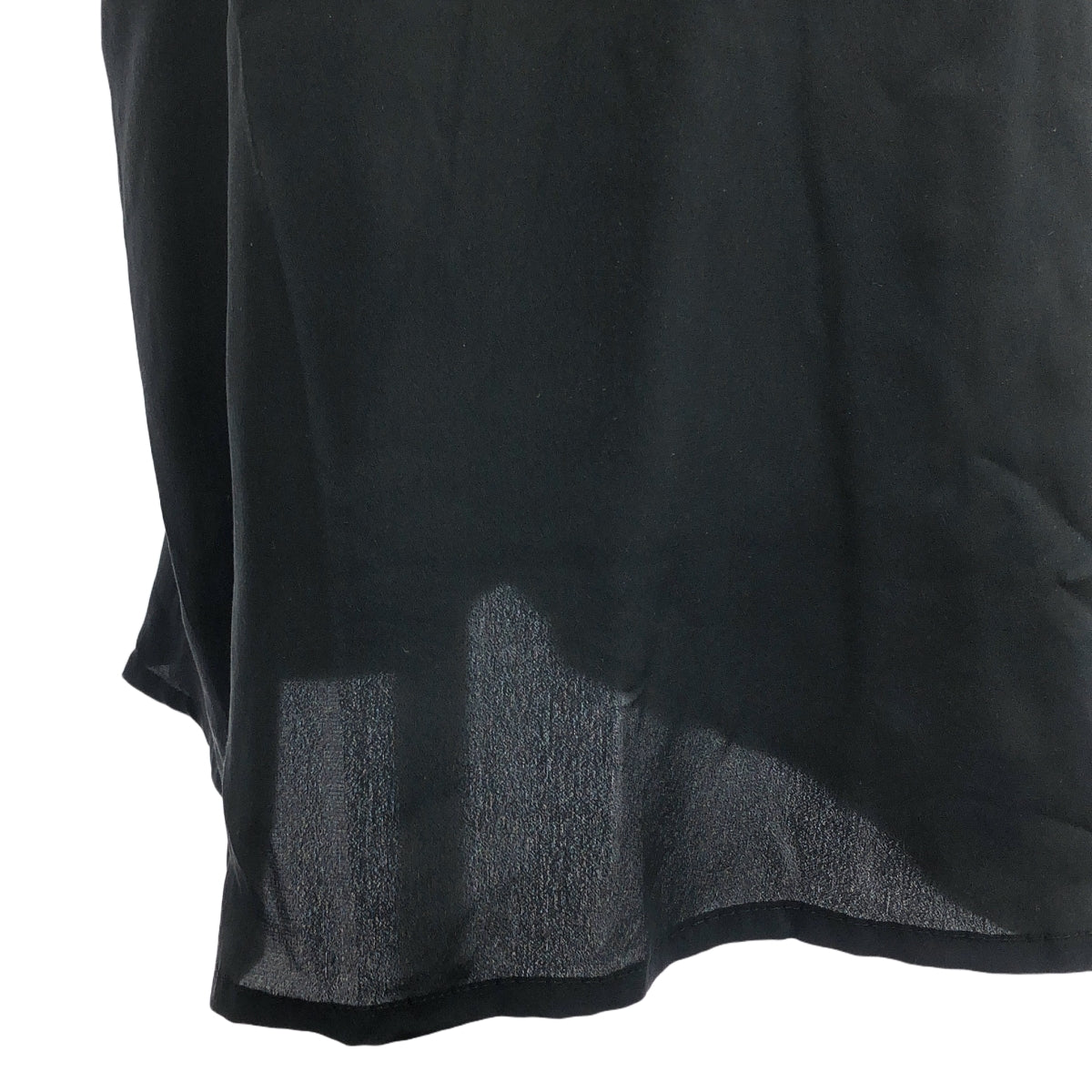 YOHJI YAMAMOTO +NOIR / ヨウジヤマモトプリュスノアール | シルク サイドポケット ロングスカート | 2 | レディース
