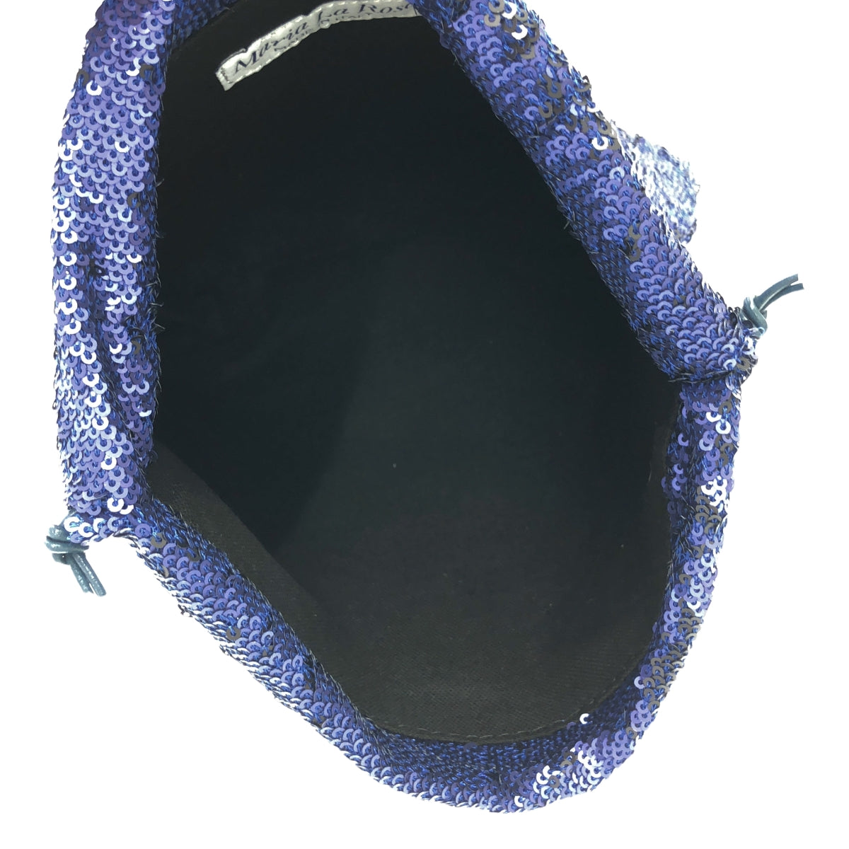 Maria La Rosa | Sequin Drawstring Handbag |
