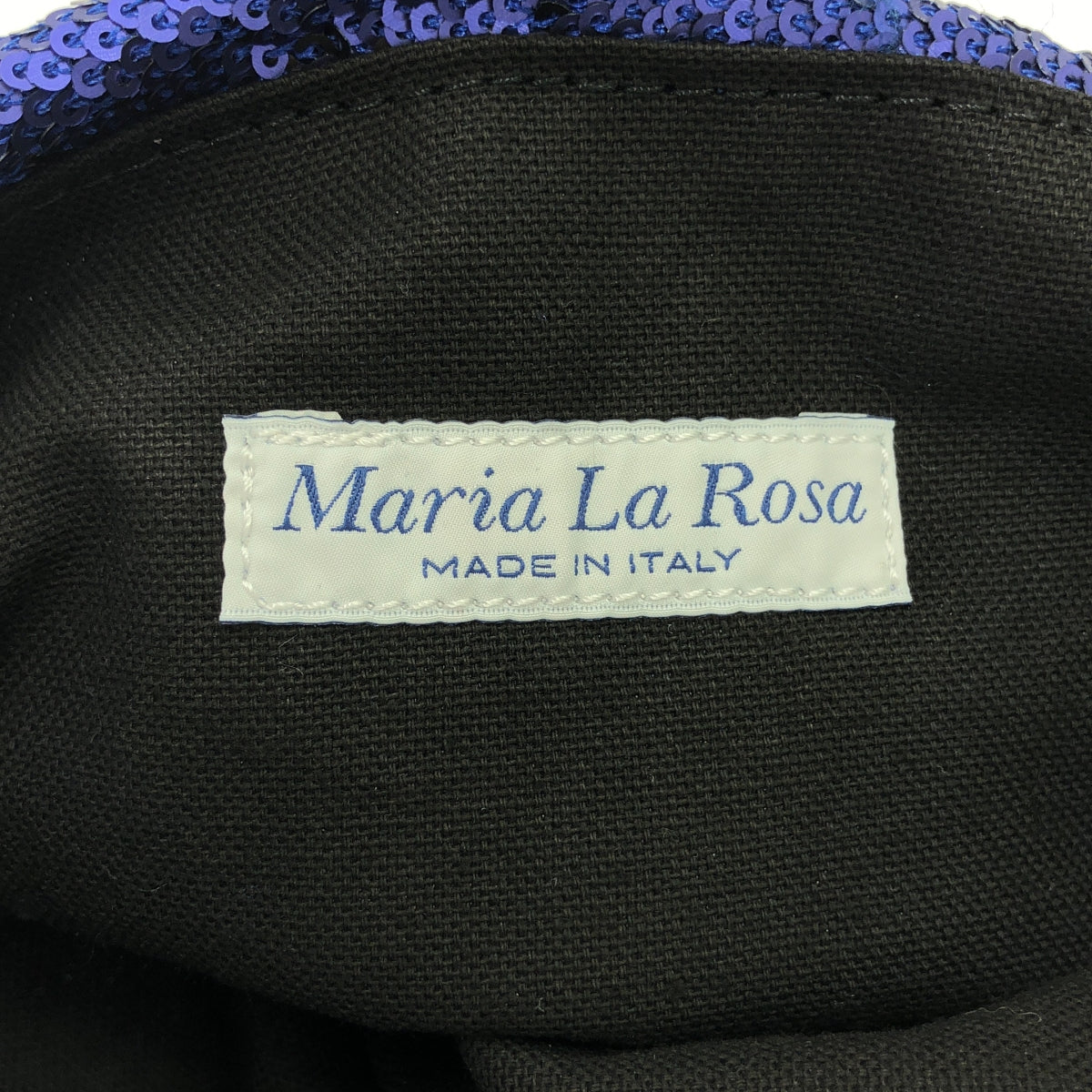 Maria La Rosa | Sequin Drawstring Handbag |