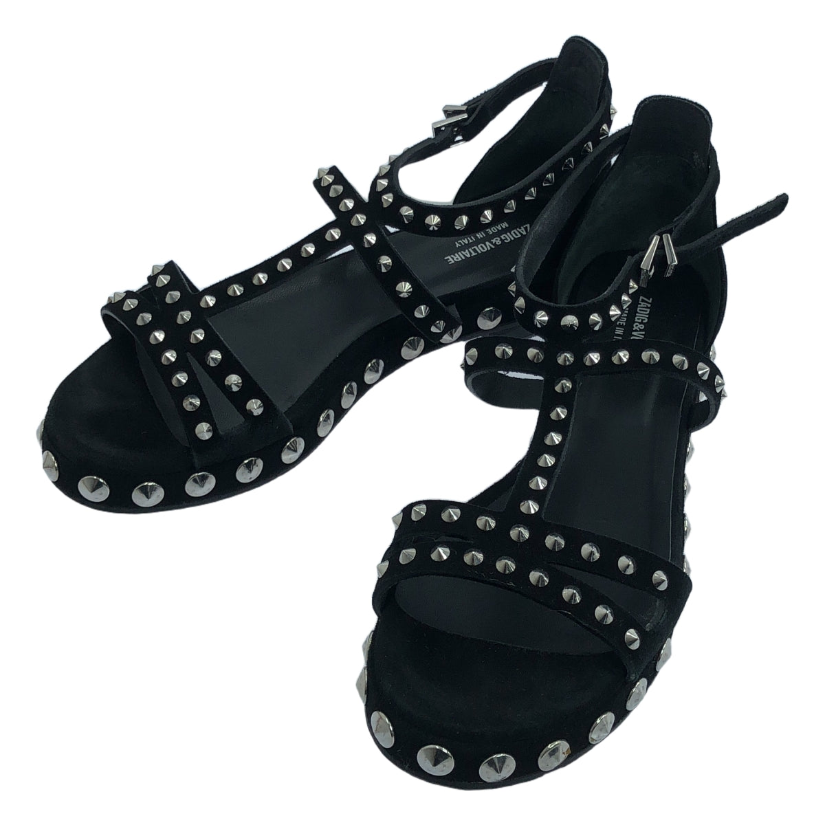 ZADIG&VOLTAIRE | Leather Studded Sandals | Size 37