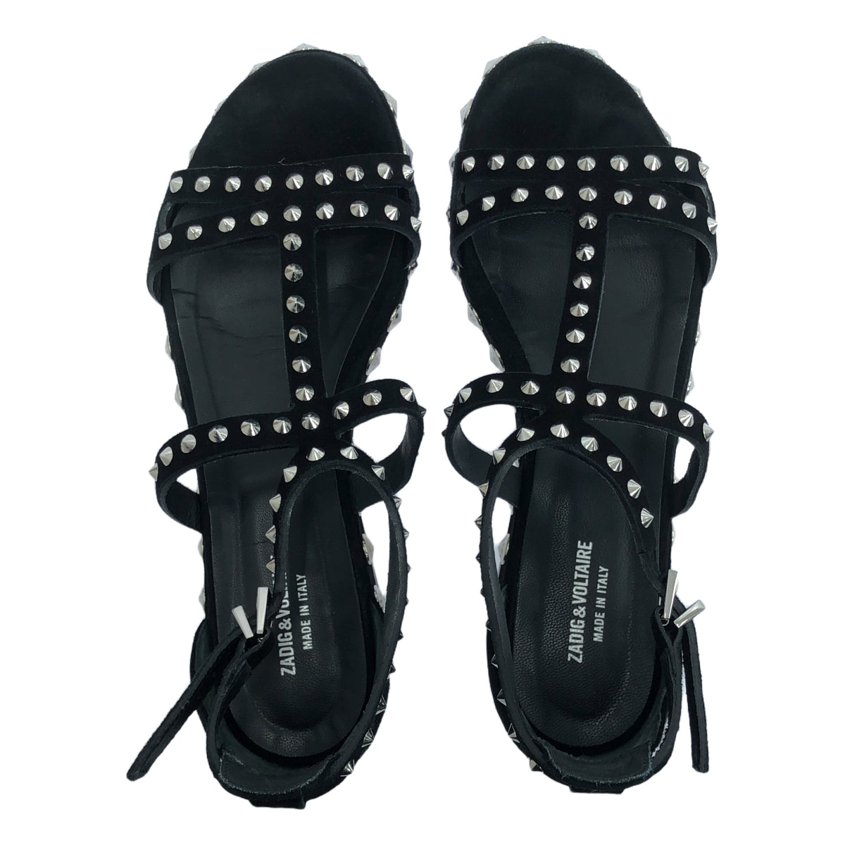 ZADIG&VOLTAIRE | Leather Studded Sandals | Size 37 | Women's