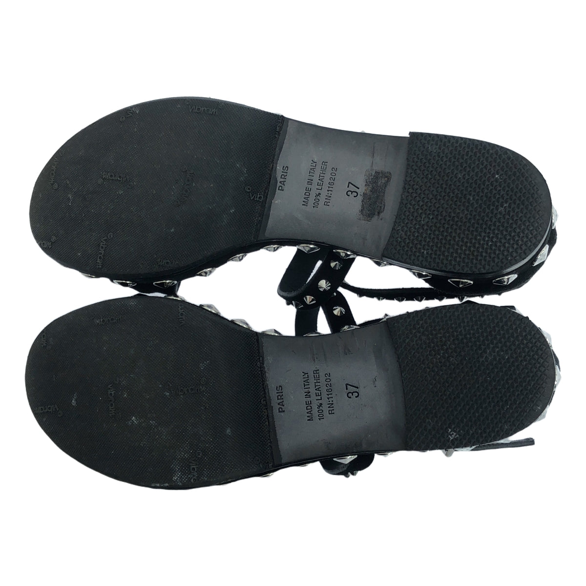 ZADIG&VOLTAIRE | Leather Studded Sandals | Size 37 | Women's