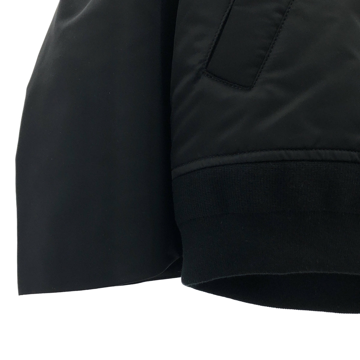 【미품】 sacai / 사카이 | 2024SS | Nylon Twill Blouson 나일론 플레어 슬리브 블루존 | 1 | 블랙 | 여성