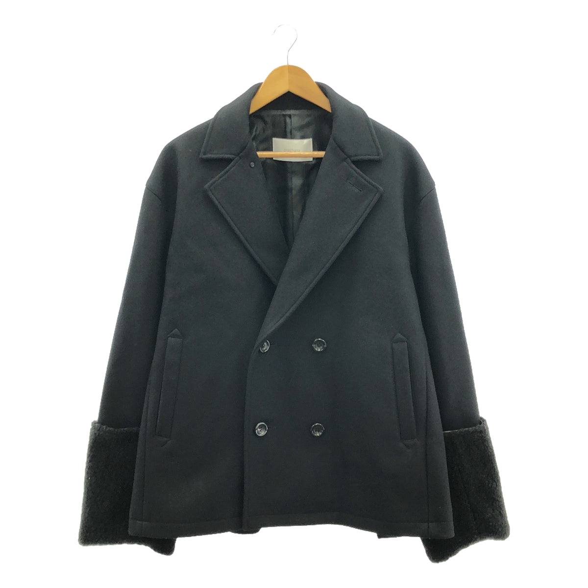 【신품】 prasthana / 프라스타나 | double breasted arm guard coat / 코트 | M | 블랙 | 남성