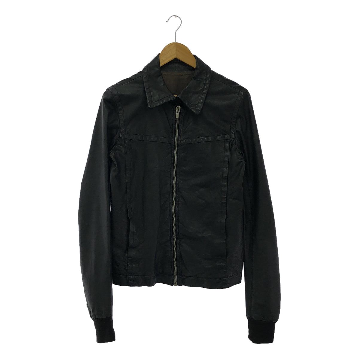Rick Owens | OLMAR and MIRTA Lamb Leather Single Riders Jacket | S | Men's