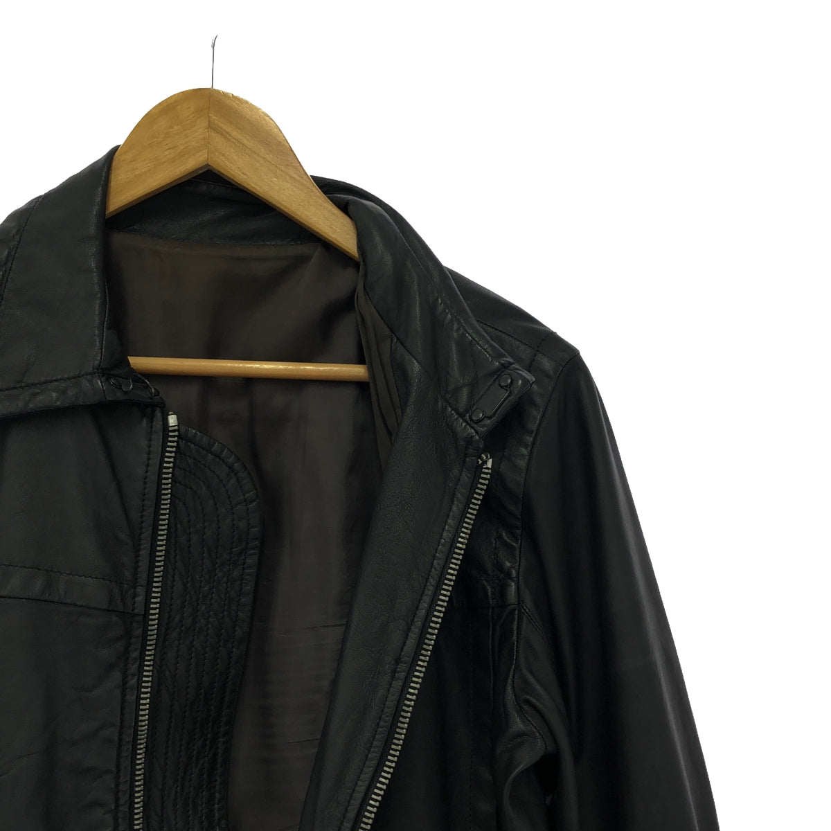 Rick Owens | OLMAR and MIRTA Lamb Leather Single Riders Jacket | S | Men's